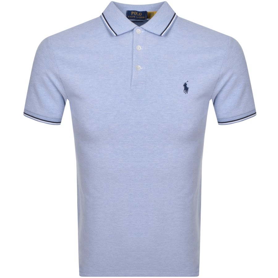 Alternative Image for ProductRalph Lauren Stretch Mesh Polo T Shirt Blue1